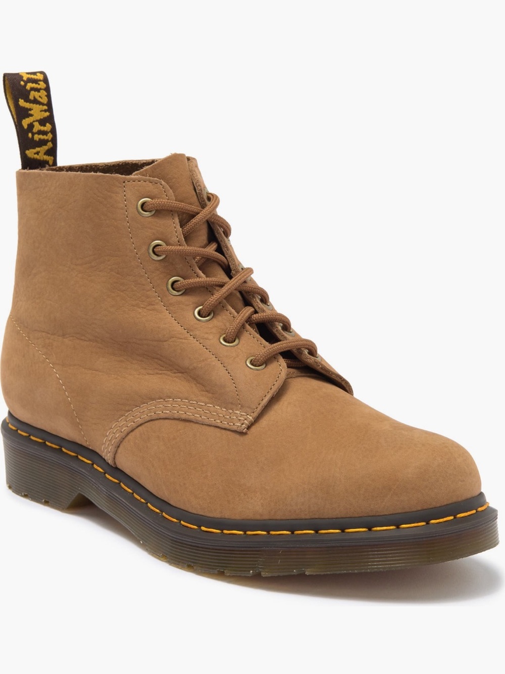 Dr martens ladies 101 savanna tan tumbled nubuck leather boots size 10